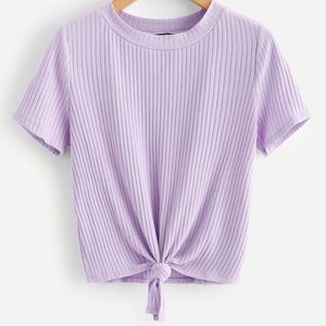 Lavender Tie Shirt
